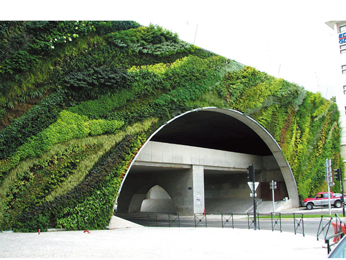 高速隧道口仿真植物墙装饰